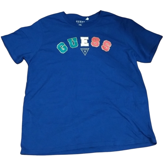 Guess Mens Blue Tshirt Size XXL